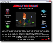 Alien Fish Island is a Virtual Fish Tank in space.